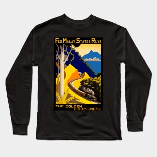 Golden Chersonese - Vintage Travel Poster Long Sleeve T-Shirt